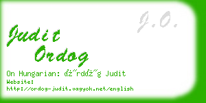 judit ordog business card